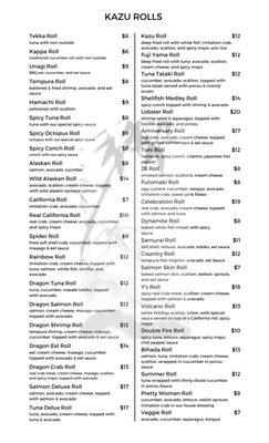Menu photo 1 Kazu Stuart, FL