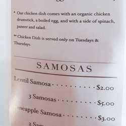 Addis Ethiopian Food - Menu