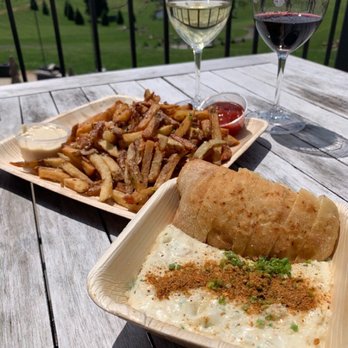 Stone Tower Winery - Crab fondue and Parmesan truffle fries - Wineries Near Me - Leesburg, Virginia Stone Tower Winery - Crab fondue and Parmesan truffle fries - Wineries Near Me - Leesburg, Virginia