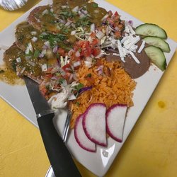Chicharrones and saksa verde