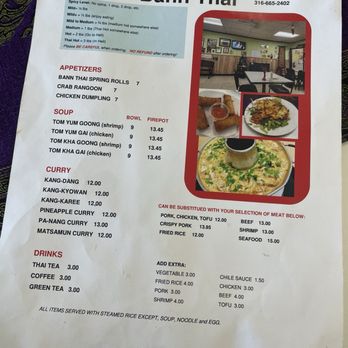 Bann Thai - Menu 10/10/24 - pg1 - Thai Near Me - Maize, Kansas Bann Thai - Menu 10/10/24 - pg1 - Thai Near Me - Maize, Kansas