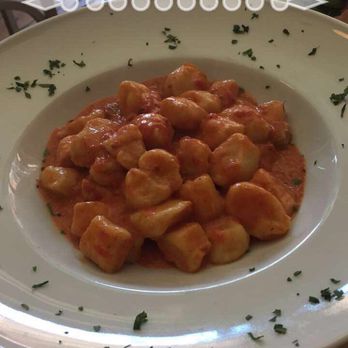 Oregano - Gnocchi with salmon in vodka sauce - Italian Near Me - Brooklyn, New York Oregano - Gnocchi with salmon in vodka sauce - Italian Near Me - Brooklyn, New York