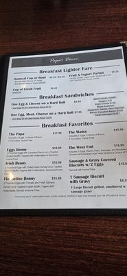 Menu photo 1 Papa's Diner Queensbury, NY Menu photo 1 Papa's Diner Queensbury, NY