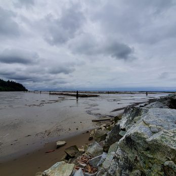Wreck Beach - If you look in the distance, there's a lighthouse - Beaches Near Me - Vancouver, British Columbia