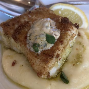 112 Eatery - Pan-Fried Halibut w/ Prosciutto Crust & Salmoriglio - New American Near Me - Minneapolis, Minnesota 112 Eatery - Pan-Fried Halibut w/ Prosciutto Crust & Salmoriglio - New American Near Me - Minneapolis, Minnesota