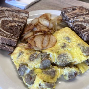 Ranch House Restaurant - Sausage and cheese omelette - American Near Me - Duncannon, Pennsylvania Ranch House Restaurant - Sausage and cheese omelette - American Near Me - Duncannon, Pennsylvania