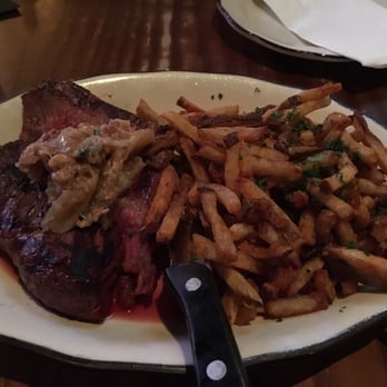 Tavern - Dinner at Tavern: The Right Flank, slightly rare medium cook, with truffle frites. Delicious! - New American Near Me - Nashville, Tennessee