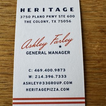 Heritage Pizza and Taproom - Best server ! - Pizza Near Me - The Colony, Texas Heritage Pizza and Taproom - Best server ! - Pizza Near Me - The Colony, Texas
