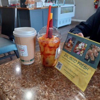 Jalisco Fresh - a drink and a menu on a table - Juice Bars & Smoothies Near Me - Savannah, Georgia Jalisco Fresh - a drink and a menu on a table - Juice Bars & Smoothies Near Me - Savannah, Georgia