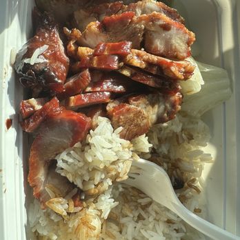 Happy Corner 13 - Half eaten roast pork with rice - Chinese Near Me - Oakland Gardens, New York Happy Corner 13 - Half eaten roast pork with rice - Chinese Near Me - Oakland Gardens, New York