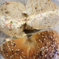 Everything with vegetable cream cheese!