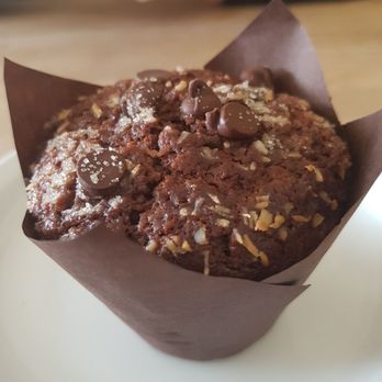 The Cannon - Double Choco Coconut Muffin - I'd recommend ordering their baked items and waffle dishes. - Coffee & Tea Near Me - Hamilton, Ontario The Cannon - Double Choco Coconut Muffin - I'd recommend ordering their baked items and waffle dishes. - Coffee & Tea Near Me - Hamilton, Ontario
