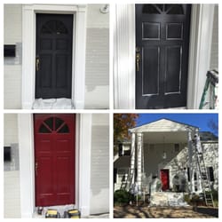 Elstan Painting - Front door was painted with Benjamin Moore Grand Entrance Vienna VA
