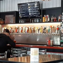 Food & Fire BBQ-Taphouse - Here's a closer look at the large beer selection that they have on tap. I can't wait to go back and try some of their other beers.