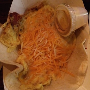 Voodoo Taco - Breakfast taco with bacon. Good, expect the bacon was pretty fatty. - Tex-Mex Near Me - Omaha, Nebraska Voodoo Taco - Breakfast taco with bacon. Good, expect the bacon was pretty fatty. - Tex-Mex Near Me - Omaha, Nebraska