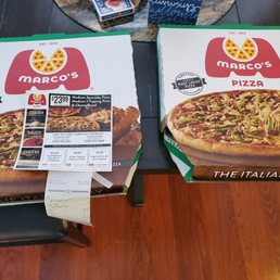 two boxes of the italian way pizza two boxes of the italian way pizza