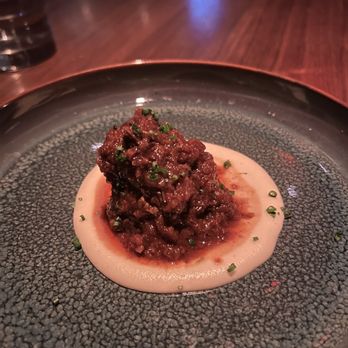 Matu - 8-Hour Braised Beef Cheek, Celeriac Puree - Steakhouses Near Me - Beverly Hills, California Matu - 8-Hour Braised Beef Cheek, Celeriac Puree - Steakhouses Near Me - Beverly Hills, California