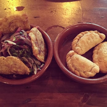 Cuban Pete's - Empanda and crispy pork tostones. - Cuban Near Me - Montclair, New Jersey
