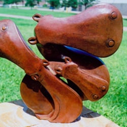 Mhiripiri Gallery - Kwechete sculpture of hippos