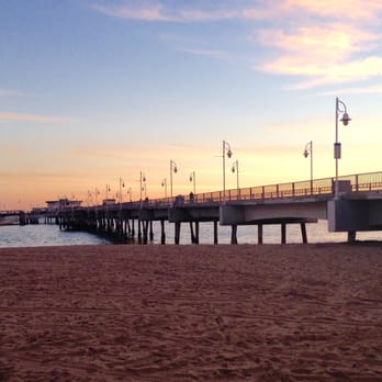 Belmont Brewing - Belmont Pier that extends out from the restaurant. Gorgeous view! - Breweries Near Me - Long Beach, California