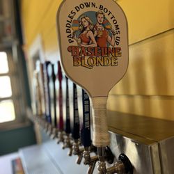 The Pickle Lodge - Our home brew in partnership with Third Eye Brewing, Baseline Blonde.