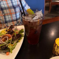Baxters American Grille - Mocktail based on blueberry kiwi cocktail