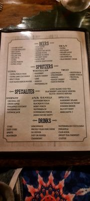 Menu photo 2 Red Rock Steakhouse & Bar Red Rock, TX