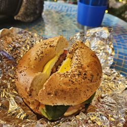Washington Perk - Salmon and egg bagel