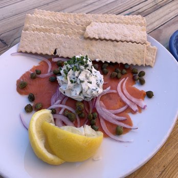 Nepenthe - Salmon appetizer. - New American Near Me - Big Sur, California Nepenthe - Salmon appetizer. - New American Near Me - Big Sur, California