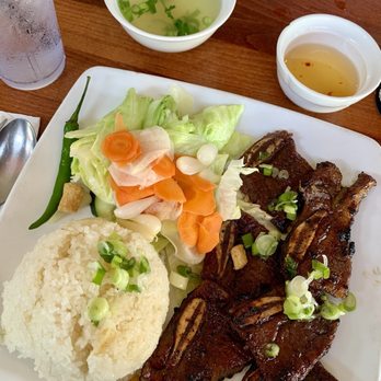 Pho 90 Degree - #52 Com Suon Bo Dai Han / Korean BBQ short ribs plate - Vietnamese Near Me - San Jose, California