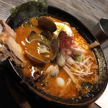 Ramen Seas - deluxe with miso broth base and spicy sauce - Ramen Near Me - Sunnyvale, California Ramen Seas - deluxe with miso broth base and spicy sauce - Ramen Near Me - Sunnyvale, California