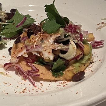 Las Brisas - Black bean and mango tostada - Mexican Near Me - Laguna Beach, California Las Brisas - Black bean and mango tostada - Mexican Near Me - Laguna Beach, California