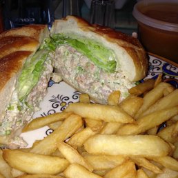 Closed Hot Chicken Salad Sandwich