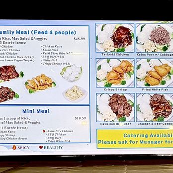 Kahu Hawaiian BBQ - Menu for Family Meal and Mini Meal ~ 5/10/26 - Barbeque Near Me - Phoenix, Arizona Kahu Hawaiian BBQ - Menu for Family Meal and Mini Meal ~ 5/10/26 - Barbeque Near Me - Phoenix, Arizona