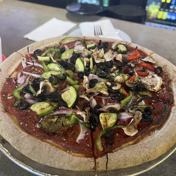 District 6 Gastrobar and Kitchen - Large Veggie California Love Pizza with no cheese - Bars Near Me - San Diego, California District 6 Gastrobar and Kitchen - Large Veggie California Love Pizza with no cheese - Bars Near Me - San Diego, California