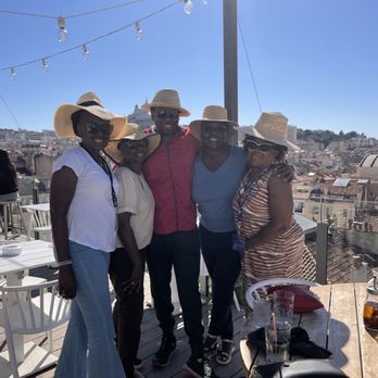 Cielo Rooftop Bar - My family enjoying France for the day. - Bars Near Me - Marseille, 13