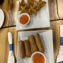 Mercy Thai Restaurant - Crab Rangoon and Fried Egg Rolls