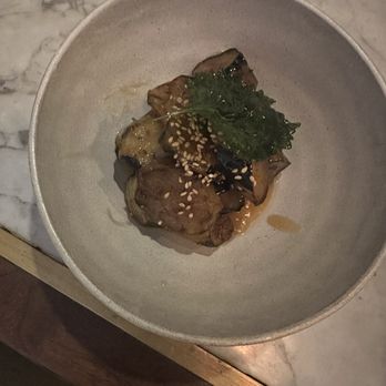 Sushi Note - Nasu Miso | japanese eggplant, miso, sesame seed - Sushi Bars Near Me - Los Angeles, California Sushi Note - Nasu Miso | japanese eggplant, miso, sesame seed - Sushi Bars Near Me - Los Angeles, California