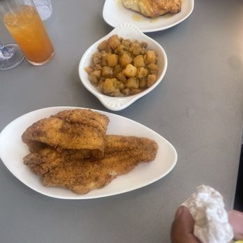 Coasis Restaurant & Bar - Catfish, honey butter biscuit, breakfast potatoes - New American Near Me - Tampa, Florida Coasis Restaurant & Bar - Catfish, honey butter biscuit, breakfast potatoes - New American Near Me - Tampa, Florida