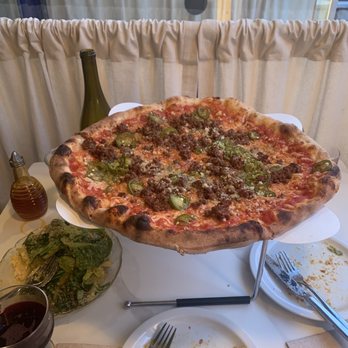 Rose Pizzeria - Red wine, butchers neighbor pizza, spicy caesar salad - Pizza Near Me - Berkeley, California Rose Pizzeria - Red wine, butchers neighbor pizza, spicy caesar salad - Pizza Near Me - Berkeley, California