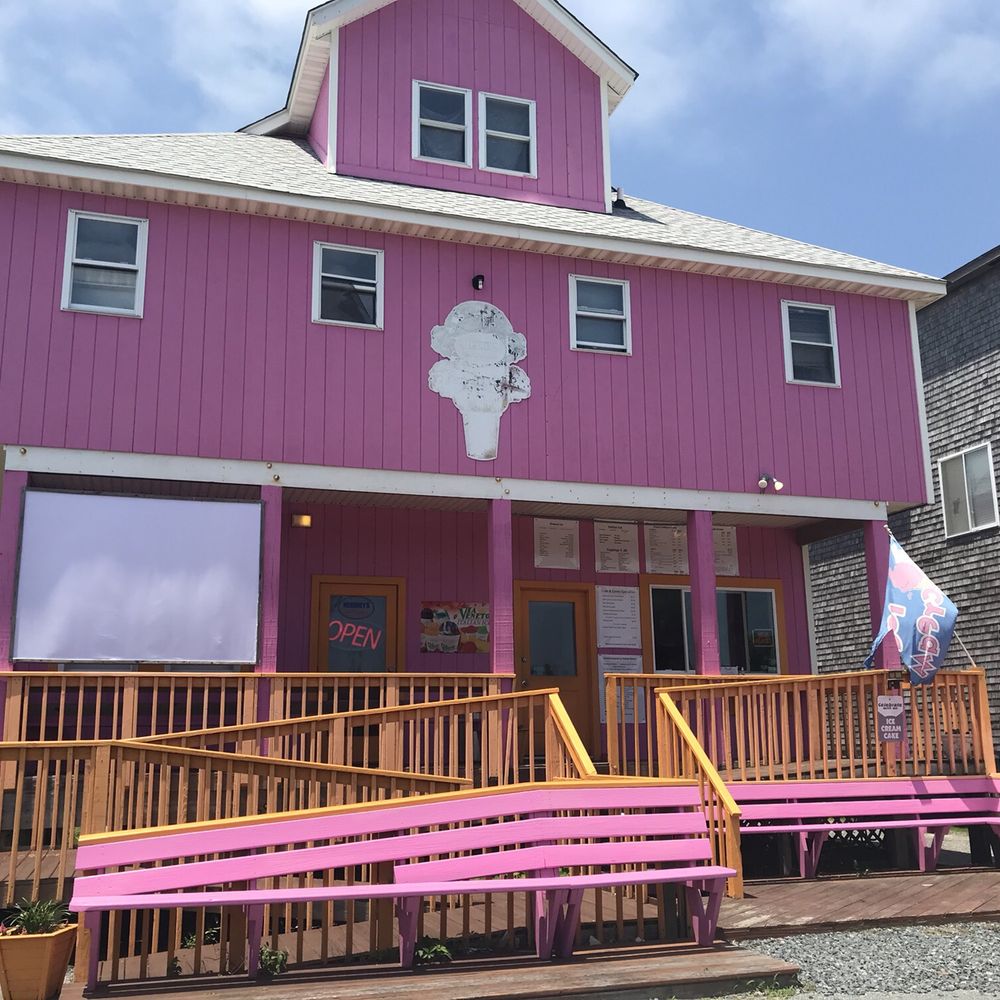 Cups and Cones - the front of a pink building - Coffee & Tea Near Me - Avon, North Carolina Cups and Cones - the front of a pink building - Coffee & Tea Near Me - Avon, North Carolina