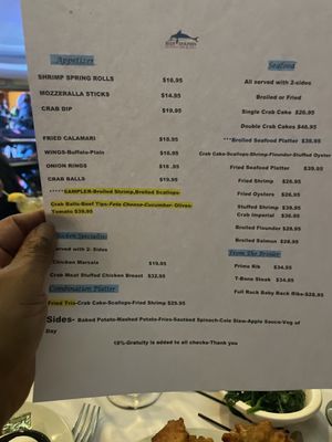 Menu photo 7 Blue Dolphin Seafood Bar & Grill Crofton, MD