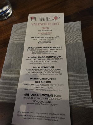 Menu photo 8 The Matheson Healdsburg, CA