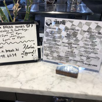Bake N Break - Menu - Bakeries Near Me - Honolulu, Hawaii