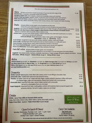 Menu photo 1 Perillo's Pizzeria North Salem, IN Menu photo 1 Perillo's Pizzeria North Salem, IN