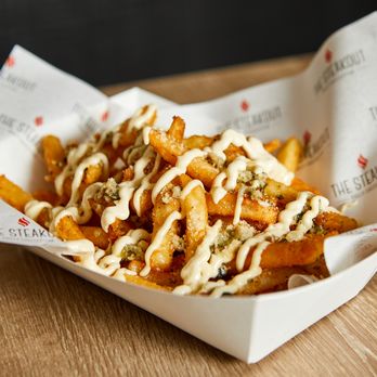 The Steakout - Garlic fries drizzled with garlic aioli - Cheesesteaks Near Me - Fair Oaks, California The Steakout - Garlic fries drizzled with garlic aioli - Cheesesteaks Near Me - Fair Oaks, California