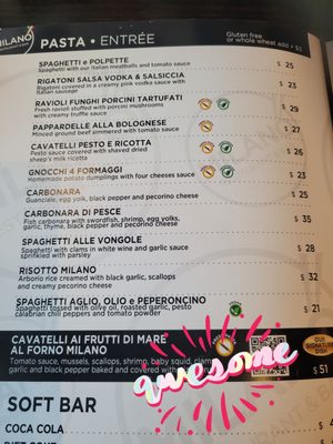 Menu photo 2 Milano Restaurant & Bar Las Vegas, NV Menu photo 2 Milano Restaurant & Bar Las Vegas, NV