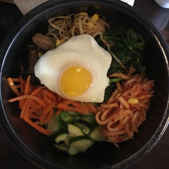 Del Seoul - Veggie Bibimbap in the stone pot - Korean Near Me - Chicago, Illinois