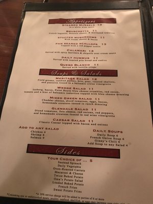 Menu photo 4 Meritage Cincinnati, OH