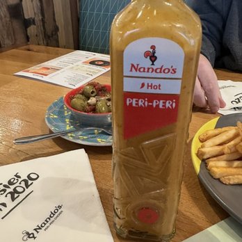 Nando's Peri-Peri - Nando's Bottle Sauce Hot - South African Near Me - Oakbrook, Illinois